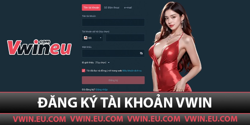 Hướng dẫn đăng ký tài khoản Vwin